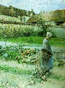 Carl Larsson oktober-pumporna USA oil painting artist